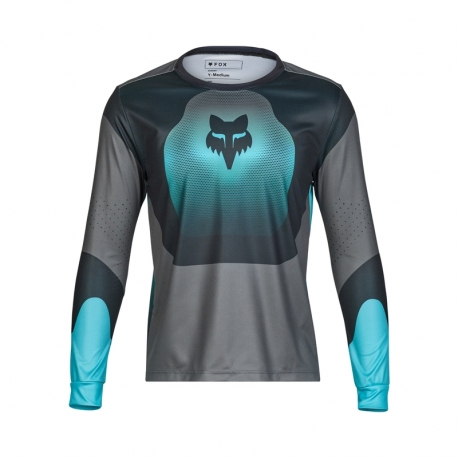 KOSZULKA ROWEROWA Z DŁUGIM RĘKAWEM FOX JUNIOR RANGER REVISE TEAL
