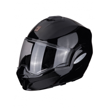 SCORPION KASK SZCZĘKOWY (SZCZĘKA DO TYŁU) EXO-TECH SOLID BLACK KOLOR CZARNY ROZMIAR S