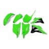 UFO KOMPLET PLASTIKÓW KAWASAKI KX 85 '14-'21, KX 100 '14-'21 KOLOR OEM '20 (ZIELONY) (KA222E999K)