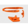 UFO KOMPLET ŚLIZG (MAŁY I DUŻY) + PROWADNICA ŁAŃCUCHA KTM SX 125/250, XS-F 250/450 '07-10, SX 144/150, EXC 125/200/250/300, EXC-