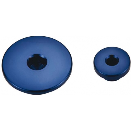 ACCEL KORKI INSPEKCYJNE SILNIKA YAMAHA YZF 250 '01-'13, YZ 400/426/450 '98-'05 KOLOR NIEBIESKI (32X1,5MM , 14X1,5MM)