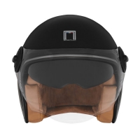 NOX PREMIUM KASK OTWARTY JET HERITAGE LINE KOLOR CZARNY/TYTANOWY MAT ROZMIAR L