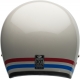 KASK MOTOCYKLOWY BELL CUSTOM 500 ECE6 STRIPES PEARL WHITE RED BLUE S