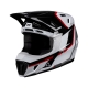 KASK MOTOCYKLOWY Z GOGLAMI LEATT KIT MOTO 7.5 WHITE RED