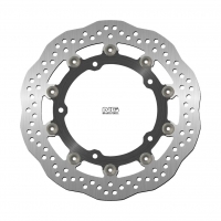 NG TARCZA HAMULCOWA PRZÓD KAWASAKI Z 650 '17-'25, Z 900 '16-'20 (300X142,2X5,0MM) (5X10,5MM) PŁYWAJĄCA WAVE (ŚRODEK ALUMINIOWY) 