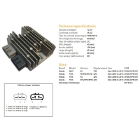 DZE REGULATOR NAPIĘCIA HONDA TRX 420FE/FM/TE/TM '07-'14 MUV 700 '09-'13 (35A) (31600-HP5-601) (SH753AA) (ESR318)