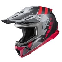 KASK MOTOCYKLOWY HJC C50 MIRAGE GREY RED