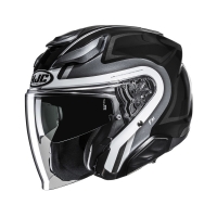 KASK MOTOCYKLOWY HJC F31 BASK BLACK WHITE