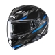 KASK MOTOCYKLOWY HJC F71 CARBON ESIRA BLACK BLUE