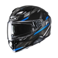 KASK MOTOCYKLOWY HJC F71 CARBON ESIRA BLACK BLUE