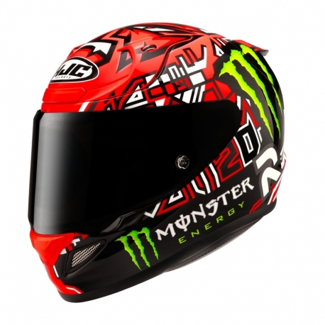 KASK MOTOCYKLOWY HJC RPHA12 QUARTARARO REPLICA 2 RED BLACK