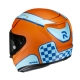 KASK MOTOCYKLOWY HJC RPHA12 RESPON ORANGE BLUE