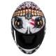KASK MOTOCYKLOWY HJC RPHA12 SKULLY WHITE RED