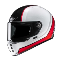 KASK MOTOCYKLOWY HJC V10 HODU WHITE BLACK