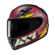 KASK MOTOCYKLOWY JUNIOR HJC Y10 FRANK RED BLACK