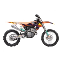 BLACKBIRD KOMPLET NAKLEJEK (OKLEIN) KTM SX/SX-F '16-'18, EXC/EXC-F '17-'19 REPLICA KTM FACTORY MXGP KOLOR POMARAŃCZOWY CZARNY