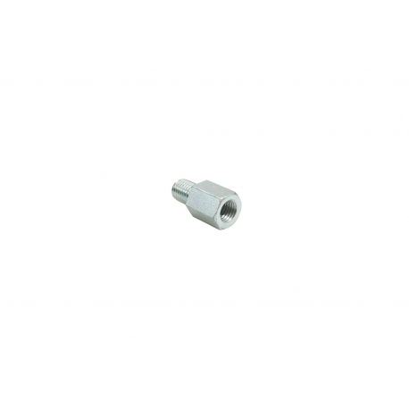 V PARTS (VICMA) ADAPTER LUSTERKA (GWINT M10 X 1,25 PRAWY/ZEWNĘTRZNY - M10 X 1,25 LEWY/WEWNĘTRZNY)(RT9VC)(KOLOR SREBRNY)