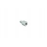 V PARTS (VICMA) ADAPTER LUSTERKA (GWINT M10 X 1,25 PRAWY/ZEWNĘTRZNY - M10 X 1,25 LEWY/WEWNĘTRZNY)(RT9VC)(KOLOR SREBRNY)
