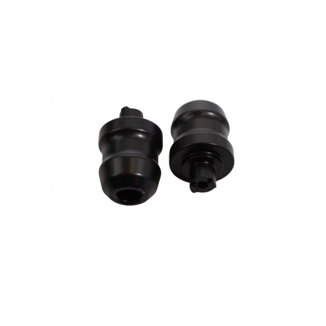 BIKETEC KOŃCÓWKI/CIĘŻARKI KIEROWNICY KAWASAKI NINJA 650 (2017-) KOLOR CZARNY 2404070000, OEM:13042-0735 / 13042-0800