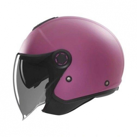 NOX KASK OTWARTY JET Z BLENDĄ N182 SOLID KOLOR FUKSJA MAT (INTENSYWNY ODCIEŃ RÓŻOWEGO) ROZMIAR XS