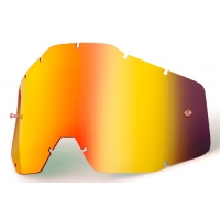 100 PROCENT WYPRZEDAŻ SZYBA/SZYBKA POJEDYNCZA DO GOGLI RACECRAFT 1 / ACCURI 1 / STRATA 1 RED MIRROR KOLOR CZERWONE LUSTRO Z ANTI