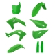 POLISPORT KOMPLET PLASTIKÓW (FULL KIT) KAWASAKI KX 125 '03-'08 KX 250 '03-'08 (RESTYLING NA MODEL 2026) W ZESTAWIE TABLICA PRZE