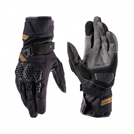 RĘKAWICE MOTOCYKLOWE LEATT ADV HYDRADRI 6.5 STEALTH BLACK GREY
