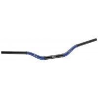 ACCEL KIEROWNICA ALUMINIOWA 28,6 MM TAPER MX WZÓR YAMAHA YZ WYSOKA (7075-T6) ERGAL DWUKOLOROWA NIEBIESKI+CZARNY (SZER. 803MM, WY