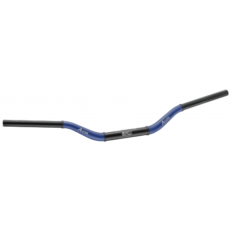 ACCEL KIEROWNICA ALUMINIOWA 28,6 MM TAPER MX WZÓR YAMAHA YZ WYSOKA (7075-T6) ERGAL DWUKOLOROWA NIEBIESKI+CZARNY (SZER. 803MM, WY