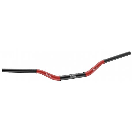 ACCEL KIEROWNICA ALUMINIOWA 28,6 MM TAPER MX WZÓR YAMAHA YZ WYSOKA (7075-T6) ERGAL DWUKOLOROWA CZERWONY+CZARNY (SZER. 803MM, WYS