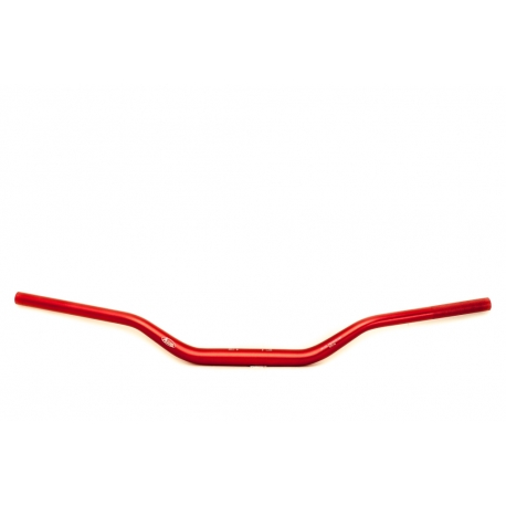 ACCEL KIEROWNICA (28,6MM) TAPER MX WZÓR YAMAHA YZ WYSOKA (7075-T6) ERGAL KOLOR CZERWONY (SZER. 803MM, WYS. 92MM) - PROMOCJA