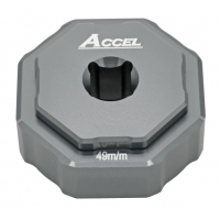 ACCEL KLUCZ DO SERWISU ZAWIESZEŃ PRZEDNICH DWUKOMOROWYCH KAYABA (KYB) ZESTAW DO ROZKRĘCANIA WKŁADU I GŁÓWNEJ NAKRĘTKI 49MM (KAYA