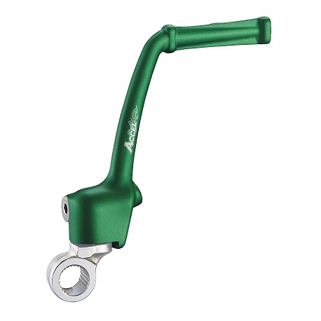 ACCEL DŹWIGNIA STARTERA (KOPKA) ALUMINIOWA KAWASAKI KX 65 '00-'24, KOLOR ZIELONY
