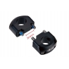 ACCEL MOCOWANIE/PODWYŻKI KIEROWNICY (DÓŁ-28,6/GÓRA-28,6MM) KOLOR CZARNY (WYS. 20MM) (BM-35BK28)