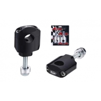 ACCEL MOCOWANIE/PODWYŻKI KIEROWNICY (22,2MM) WYS. 42MM ZE ŚRUBĄ M10 KOLOR CZARNY (BM-36BK22)