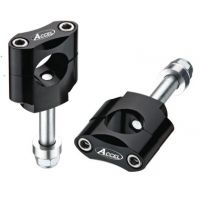 ACCEL MOCOWANIE/PODWYŻKI KIEROWNICY (22,2MM) WYS. 34,7MM ZE ŚRUBĄ M12 KOLOR CZARNY (BM-07BK22)