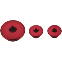 ACCEL KORKI INSPEKCYJNE SILNIKA HONDA CRF 250R '04-'09 (3 SZT) KOLOR CZERWONY (30X1,5MM , 14X1,5MM)