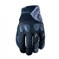 FIVE GLOVES RĘKAWICE SKÓRZANO-TEKSTYLNE SPARK KOLOR CZARNY ROZMIAR 9 (M)