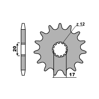 PBR ZĘBATKA PRZEDNIA 2139 11 18NC BETA 250/270 00-10 (ŁAŃC. 520)