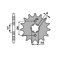 PBR ZĘBATKA PRZEDNIA 2153 12 18NC APRILIA RS 50 (06-08) (ŁAŃC. 420)