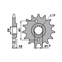 PBR ZĘBATKA PRZEDNIA 345 14 18NC HONDA SLR/FX/FMX 650 (ŁAŃC. 520)
