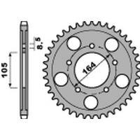 PBR ZĘBATKA TYLNA 4557 46 C45 GILERA GP 800 '09-'19, APRILIA SRV 850 '12 (ŁAŃC. 525) (STD.-1) (JTR-BRAK)