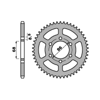 PBR ZĘBATKA TYLNA 473 37 F KAWASAKI Z 250 C 81-83 (JTR473.37) (ŁAŃC. 520)