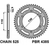 PBR ZĘBATKA TYLNA 4385 43 C45 SUZUKI GSXR 600 (11-16), YAMAHA MT-07`14-16 (JTR1876.43) (ŁAŃC. 525)
