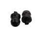 BIKETEC KOŃCÓWKI/CIĘŻARKI KIEROWNICY KAWASAKI NINJA 650 (2017-) KOLOR CZARNY 2404070000, OEM:13042-0735 / 13042-0800, drobne rys