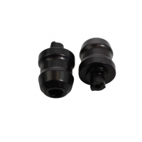 BIKETEC KOŃCÓWKI/CIĘŻARKI KIEROWNICY KAWASAKI NINJA 650 (2017-) KOLOR CZARNY 2404070000, OEM:13042-0735 / 13042-0800, drobne rys