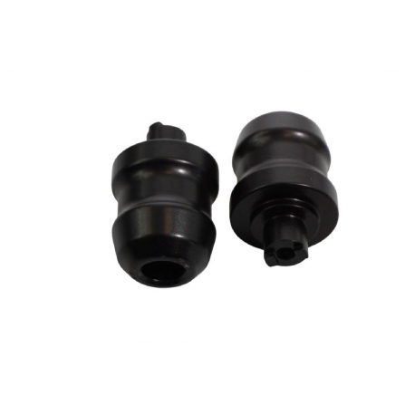 BIKETEC KOŃCÓWKI/CIĘŻARKI KIEROWNICY KAWASAKI NINJA 650 (2017-) KOLOR CZARNY 2404070000, OEM:13042-0735 / 13042-0800, drobne rys