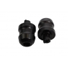 BIKETEC KOŃCÓWKI/CIĘŻARKI KIEROWNICY KAWASAKI NINJA 650 (2017-) KOLOR CZARNY 2404070000, OEM:13042-0735 / 13042-0800, drobne rys