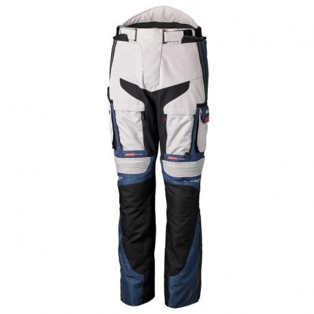 SPODNIE MOTOCYKLOWE TEKSTYLNE RST PRO SERIES ADVENTURE-X SILVER DARK BLUE RED