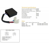 DZE MODUŁ ZAPŁONU CDI KAWASAKI KLR 250 '85-'05, KL 600 '85-'86 (21119-1180)